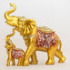 Dalax- Lucky Baby and Mama Elephant Collectible Statue, Lucky Figurines Perfect for Home Decor Office Xmas Decorations