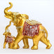 Dalax- Lucky Baby and Mama Elephant Collectible Statue, Lucky Figurines Perfect for Home Decor Office Xmas Decorations