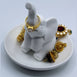 Dalax-Elephant Ring Holder Tray Decorative Jewelry Holders, Trinket Tray/Dish, Wedding Ring, Engagement Ring, Earrings Necklace Organizer Gift Set for Women