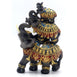 Dalax- 7"(H) Baby Elephants Riding on Mama Elephant Cute Elephant Statue Home Décor Elephant Gifts for Women Elephant Décor Figurines
