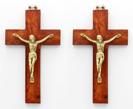 192 Pcs of 6 Inches Wall Mounted Jesus Christ Wall Crucifix Cross Home Chapel Decoration
