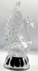Dalax- Swan Figurine LED Lighted Sparkling Color Changing Snow Globe Water Lamp with 6 Hour Timer Function, Home Decorations Crafts Ornaments Decor Sculpture Figurine Collection Gifts
