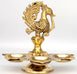 Decorative Brass Handmade Diya Deepak Brass Oil Lamp Decorative Diyas Handcrafted Diya for Pooja Mandir, Peacock Design Home Decor