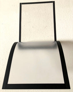 10 Sets of Picture/ Sign Holder Pockets with Adhesive Back, Plastic Frames Display, 8.5 x 11.6 Inches, 6 Pack