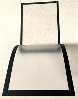 Picture/ Sign Holder Pockets with Adhesive Back, Plastic Frames Display, 8.5 x 11.6 Inches, 6 Pack