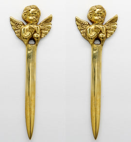 Dalax-1 set of 2 pcs Angel Handmade vintage collection Brass mail opener, Envelope, Letter Opener