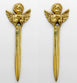 Dalax-1 set of 2 pcs Angel Handmade vintage collection Brass mail opener, Envelope, Letter Opener