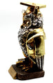 12 Sets Dr. Owl Lucky Charm with Graduation Cap and Book Statue Animal Figurines Home Decor