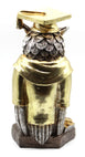 12 Sets Dr. Owl Lucky Charm with Graduation Cap and Book Statue Animal Figurines Home Decor