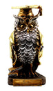 12 Sets Dr. Owl Lucky Charm with Graduation Cap and Book Statue Animal Figurines Home Decor