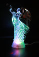 Dalax- Electric-Led Light Up Figurine Swirling Glitter Lighted Sparkling Multi-Color Changing 12'' Angel Trumpet Statues Home Decorations Statue