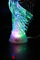 Dalax- Electric-Led Light Up Figurine Swirling Glitter Lighted Sparkling Multi-Color Changing 12'' Angel Trumpet Statues Home Decorations Statue