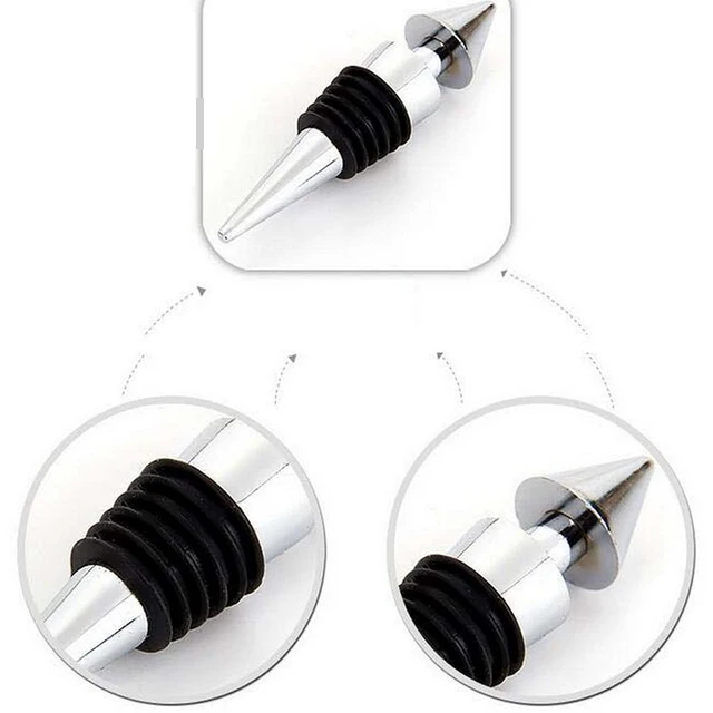 5 Pcs Deluxe Wine Accessory Gift Set - Wine Bottle Corkscrew Opener,Stopper