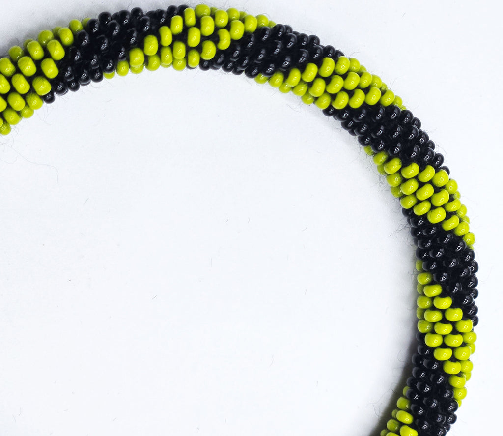 Set of 2 Handmade Nepal Czech Glass Seed-Bead Crochet Bracelets Boho Chic Roll-On Bangles, One-Size Fits Most – Women’s Fashion Jewelry, Boho Hippie Beaded Bracelet/Bangles, Roll-On Crochet Bracelets, Artisan-Made Accessories