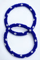 Set of 2 Handmade Nepal Czech Glass Seed-Bead Crochet Bracelets Boho Chic Roll-On Bangles, One-Size Fits Most – Women’s Fashion Jewelry, Boho Hippie Beaded Bracelet/Bangles, Boho-Hippe Roll-On Crochet Bracelets, Artisan-Made Accessories