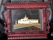 Handmade Peacock Wooden Photo Frame – Traditional Nepal Newari Window Design with Hay Art of Gautam Buddha’s Birthplace, Maya Devi Temple Lumbini Wall Décor Handmade Art, Hand Carved Wooden Home Decoration Artisan Craft From Nepal.