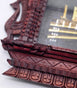 Handmade Peacock Wooden Photo Frame – Traditional Nepal Newari Window Design with Hay Art of Gautam Buddha’s Birthplace, Maya Devi Temple Lumbini Wall Décor Handmade Art, Hand Carved Wooden Home Decoration Artisan Craft From Nepal.