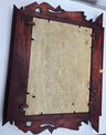 Handmade Peacock Wooden Photo Frame – Traditional Nepal Newari Window Design with Hay Art of Gautam Buddha’s Birthplace, Maya Devi Temple Lumbini Wall Décor Handmade Art, Hand Carved Wooden Home Decoration Artisan Craft From Nepal.