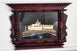 Handmade Peacock Wooden Photo Frame – Traditional Nepal Newari Window Design with Hay Art of Gautam Buddha’s Birthplace, Maya Devi Temple Lumbini Wall Décor Handmade Art, Hand Carved Wooden Home Decoration Artisan Craft From Nepal.