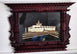 Handmade Peacock Wooden Photo Frame – Traditional Nepal Newari Window Design with Hay Art of Gautam Buddha’s Birthplace, Maya Devi Temple Lumbini Wall Décor Handmade Art, Hand Carved Wooden Home Decoration Artisan Craft From Nepal.
