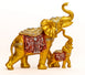 Dalax- Lucky Baby and Mama Elephant Collectible Statue, Lucky Figurines Perfect for Home Decor Office Xmas Decorations