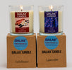 Set of 2 Lavender and Vanilla Cinnamon Soy Wax Candles - Handmade Aromatherapy Candles for Relaxation and Stress Relief