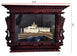 Handmade Peacock Wooden Photo Frame – Traditional Nepal Newari Window Design with Hay Art of Gautam Buddha’s Birthplace, Maya Devi Temple Lumbini Wall Décor Handmade Art, Hand Carved Wooden Home Decoration Artisan Craft From Nepal.