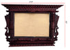 Handmade Peacock Wooden Photo Frame – Traditional Nepal Newari Window Design  Wall Décor Handmade Art, Hand Carved Wooden Home Decoration Artisan Craft From Nepal.