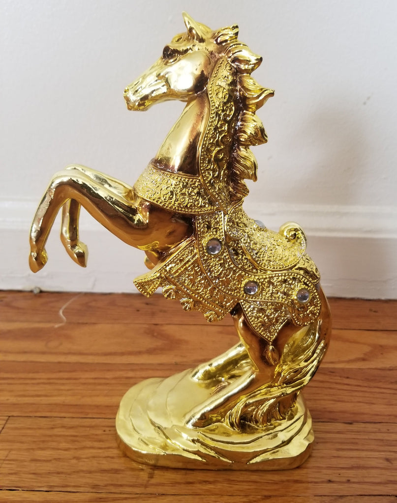 8 Sets of Dalax- 10.5 Inch Stallion Horse Standing Statue , Art Figurine Home, Kitchen Decor Accent