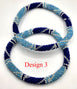 11 PC Mix Design Colors Pattern Roll Over Nepal Handmade Jewelry Glass Beaded Bracelets