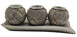 Decorative Centerpiece Tray and Orbs Balls Set of 3 with Candle Holder House Decorations Accents