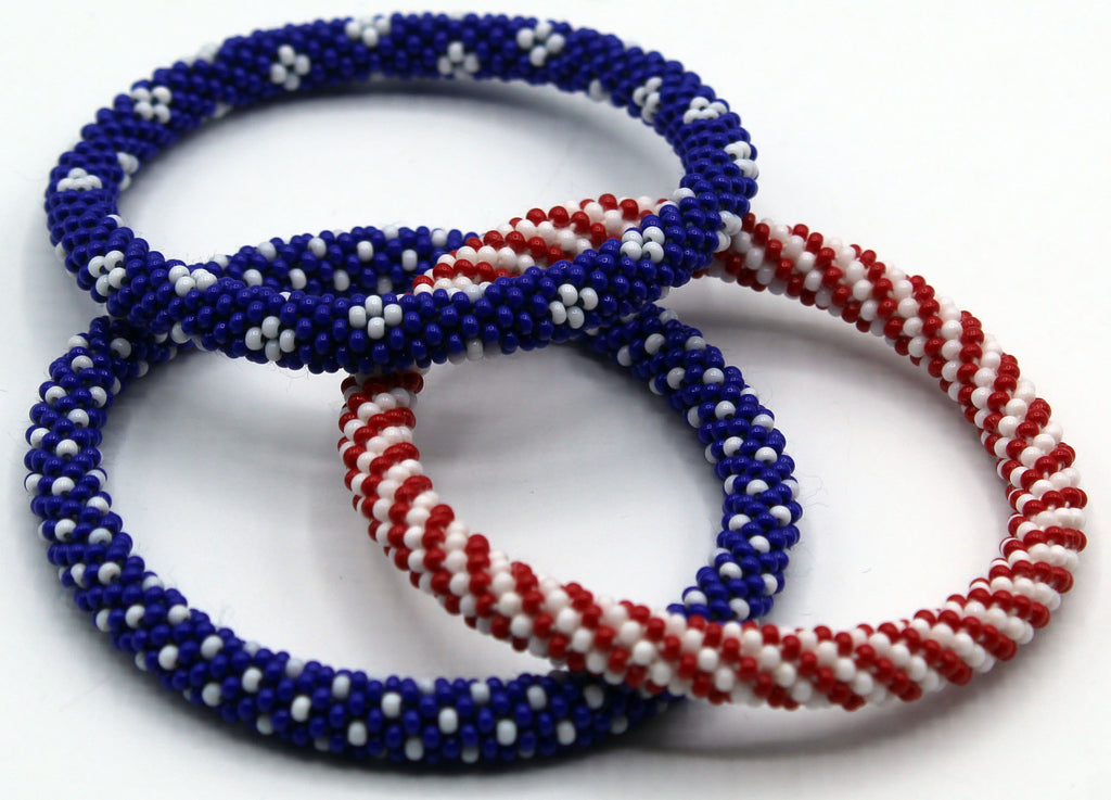 Buy Wigspedia Handmade Crochet Glass Seed Bead Nepal Boho Bracelet -  Wholesale Blue Scheme Bracelets Online at desertcartINDIA