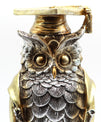 Dr. Owl Lucky Charm with Graduation Cap and Book Statue Animal Figurines Home Decor