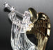 Angel with Trumpet, LED Lighted Sparkling Multi-Color Changing Home Decorative Figurine Faith Hope Love Peace Angel Statue