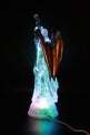 Dalax- Electric-Led Light Up Figurine Swirling Glitter Lighted Sparkling Multi-Color Changing 12'' Angel Trumpet Statues Home Decorations Statue