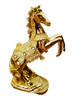 Dalax-10.5 Inch Stallion Loving/ Playing Gold color Horse Standing Statue, Rearing horse art figurine decorative sculpture home decor accent